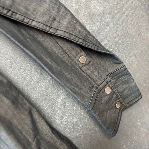 INC International Concepts Mens Gray Snap Button Shacket Jacket Medium Rugged - Picture 11 of 12